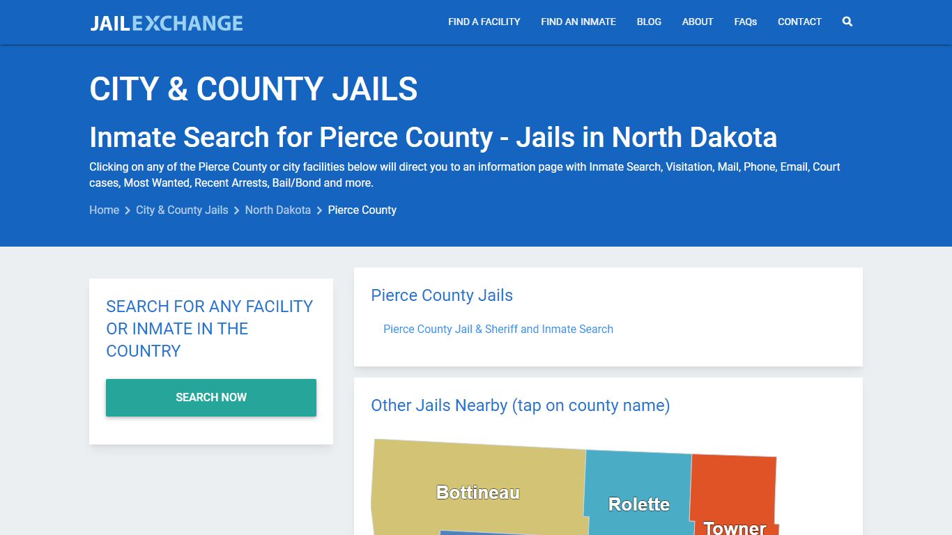 Inmate Search for Pierce County | Jails in North Dakota - Jail Exchange